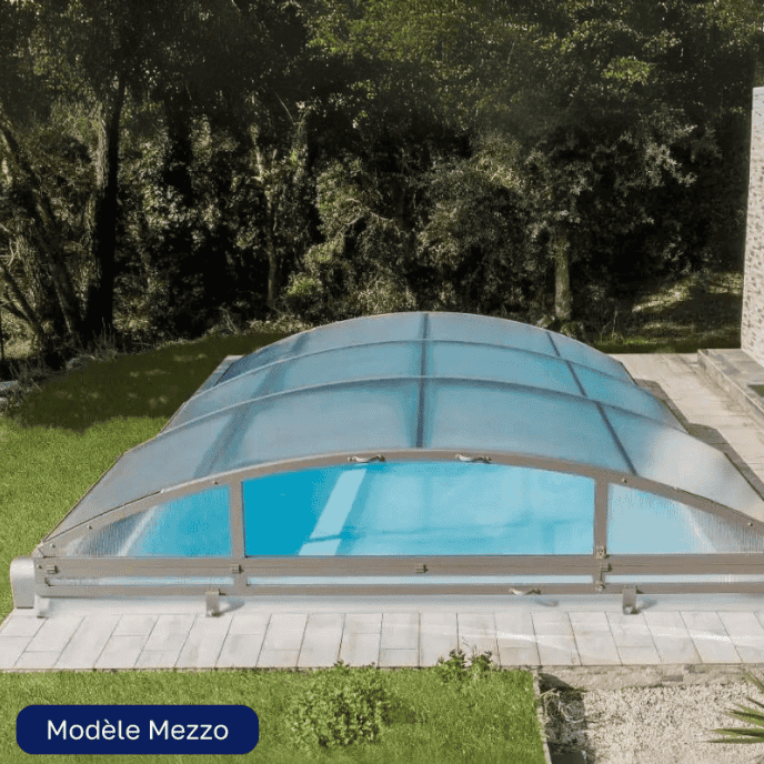 abri de piscine bas mezzo