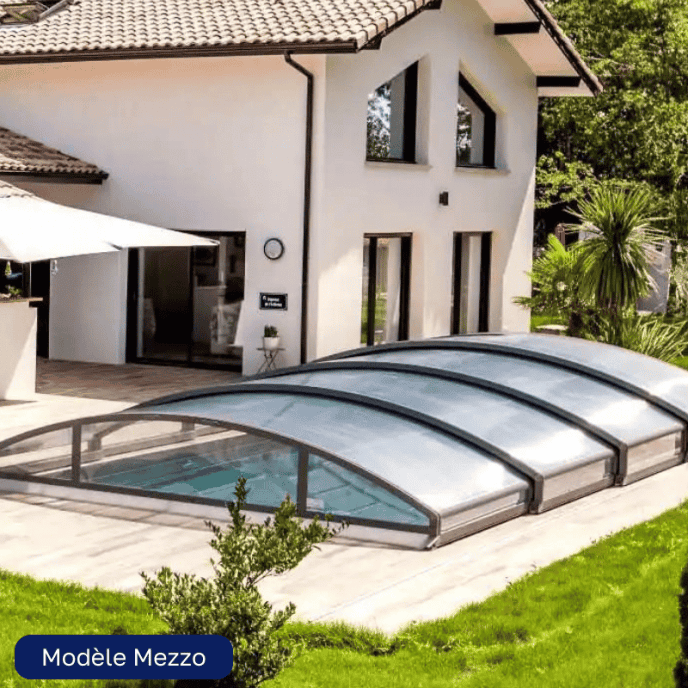 abri piscine télescopique mezzo