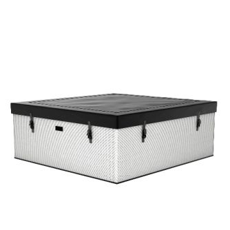 Spa semi-rigide NetSpa Idaho Pebble White carré (4 à 6 places) - Wifi