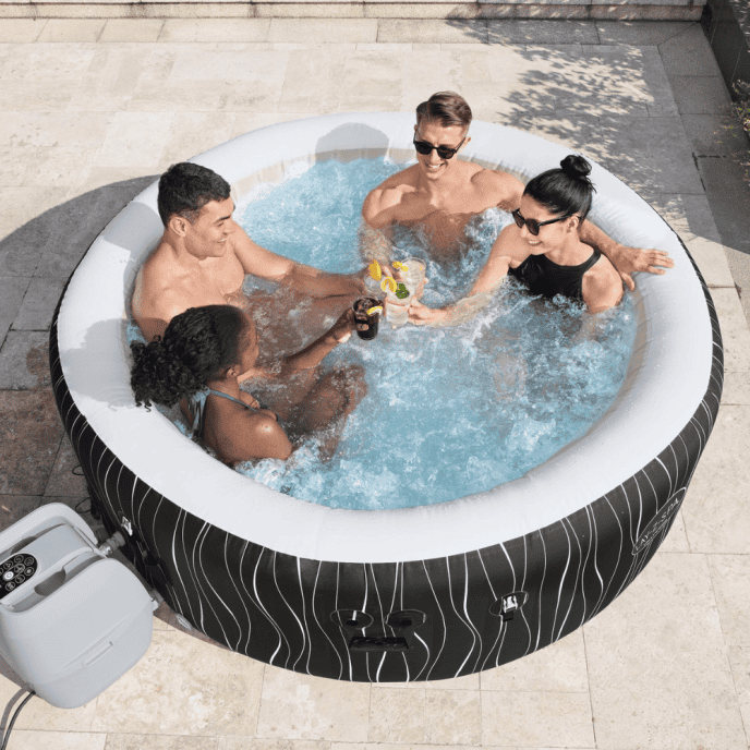 Spa gonflable Bestway Lay-Z Hollywood rond 4 à 6 places Airjet