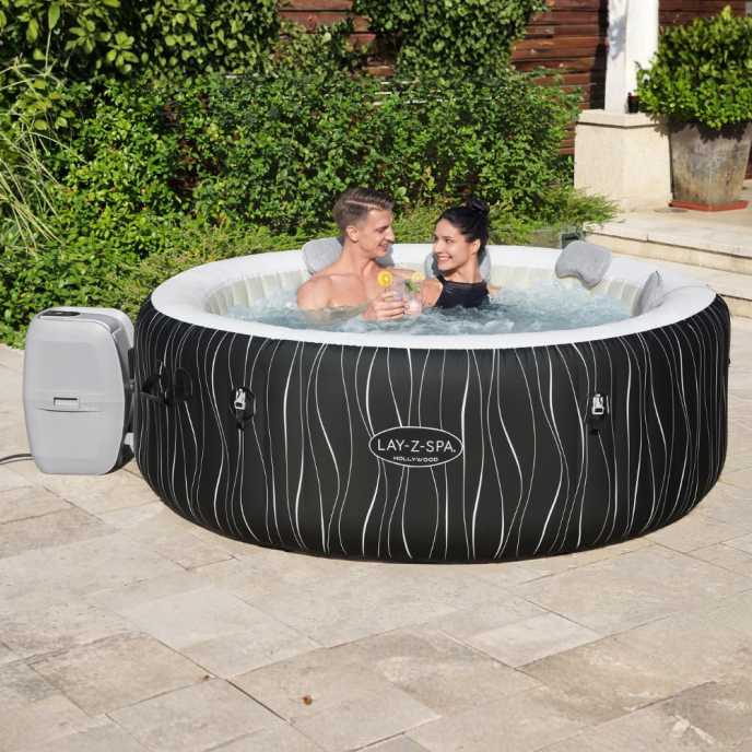 Spa gonflable Bestway Lay-Z Hollywood rond 4 à 6 places Airjet