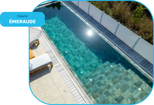 Liner Armé StoneTile - Couleur Émeraude